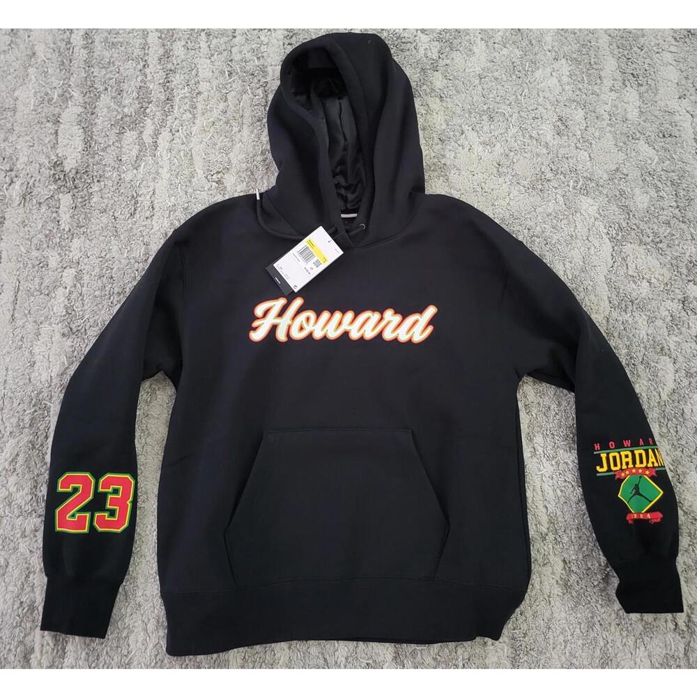 JORDAN  X Howard University Satin Lined Pullover Hoodie Women Size S HJ6633-010